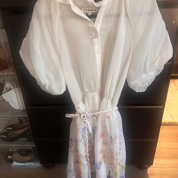 En Saison White Floral Mini Dress - Picture 7 of 7